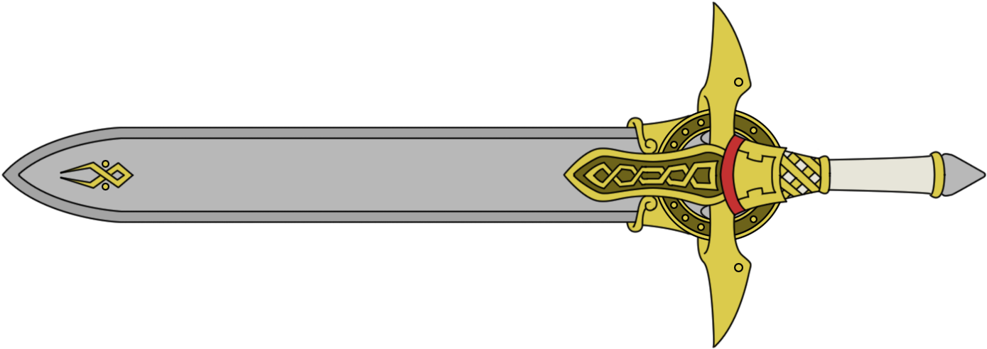 Caliburn The Sacred Sword By Professorzolo On - Sonic And The Black Knight Clipart (1513x612), Png Download