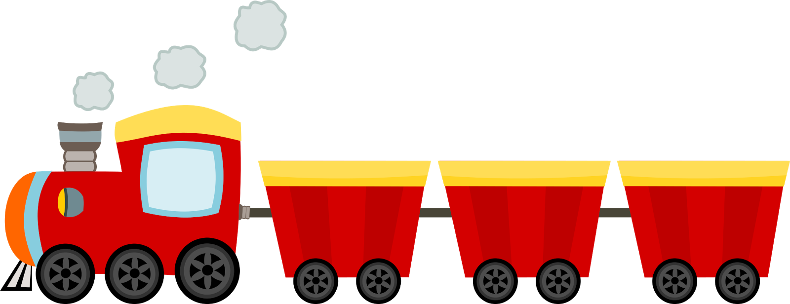 Trenzinho Circo Png - Trem Png Clipart (1600x616), Png Download