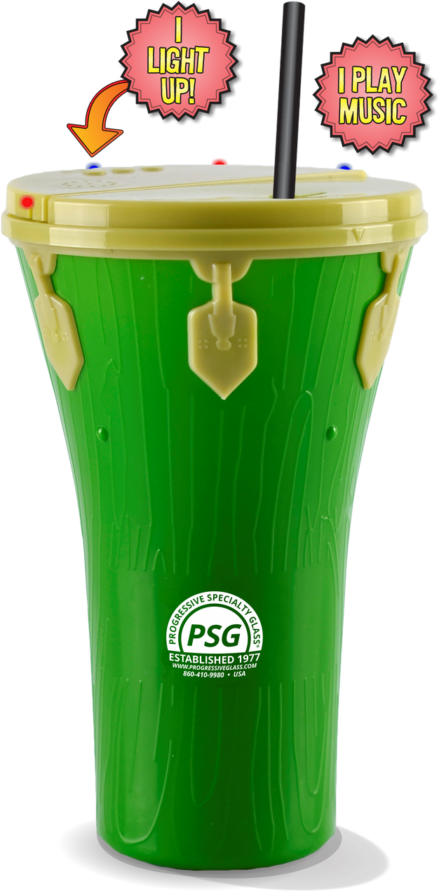 50oz Plastic Light-up & Sound Bongo - Plastic Clipart (625x1280), Png Download
