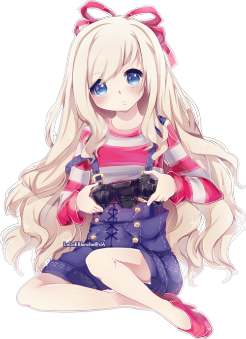 Anime cute long hair shared