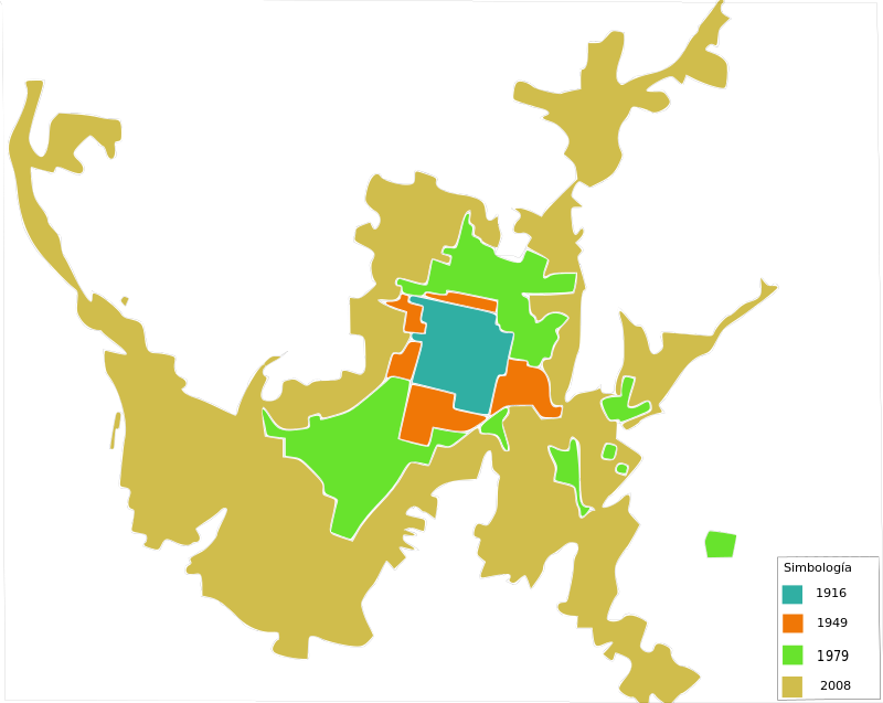 Crecimiento Urbano De La Ciudad De Santa Ana Desde - Atlas Clipart (800x637), Png Download