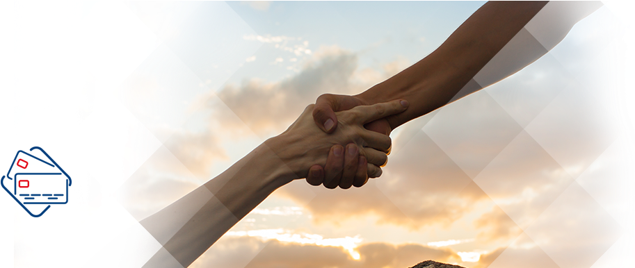 Overdraft On Edc - Holding Hands Clipart (980x385), Png Download