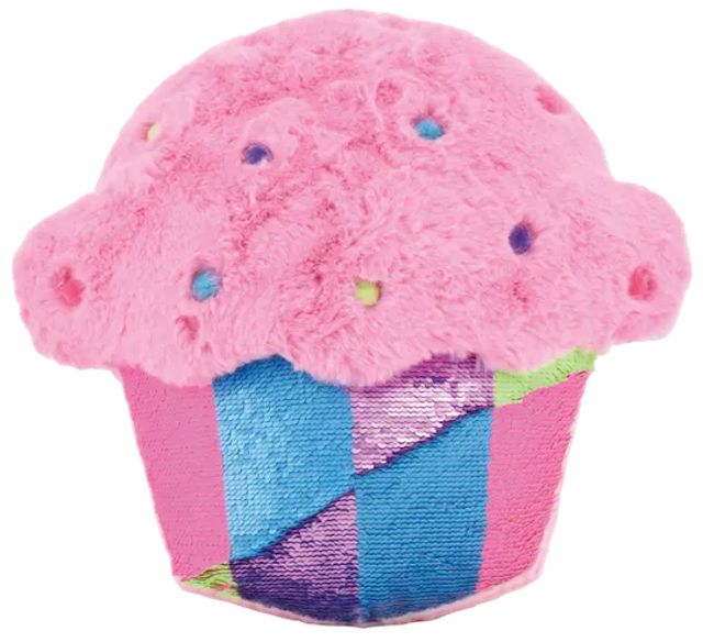 Cupcake Furry Reversible Sequin Pillow - Gelato Clipart (640x584), Png Download