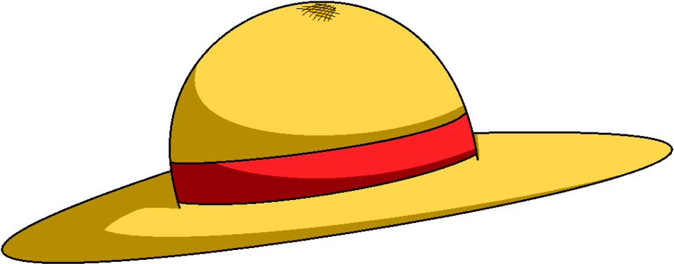 One Piece Hat Png Clipart (1024x450), Png Download