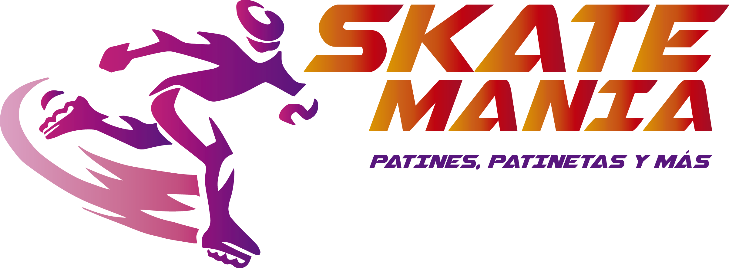 Skate Manía - Graphic Design Clipart (2404x886), Png Download