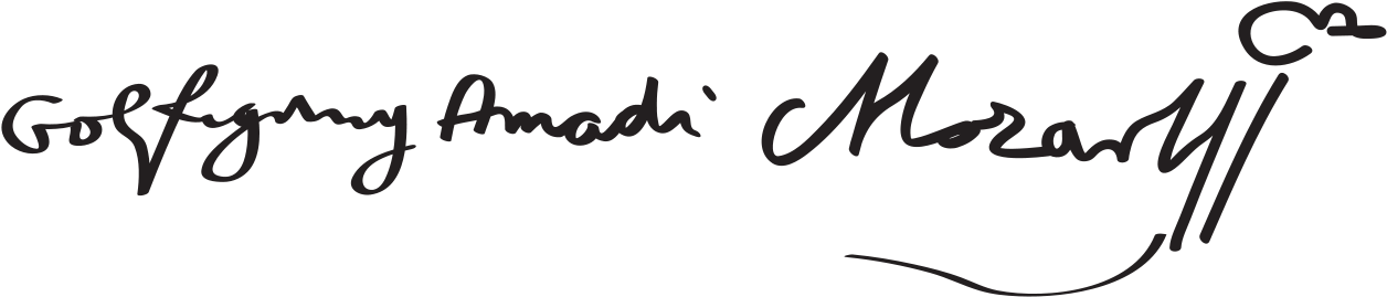 Wolfgang Amadeus Mozart Signature Clipart (1280x284), Png Download