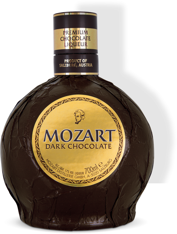 Mozart Dark Chocolatethe Dark Chocolate Liqueur - Mozart Dark Chocolate Liqueur Clipart (707x819), Png Download