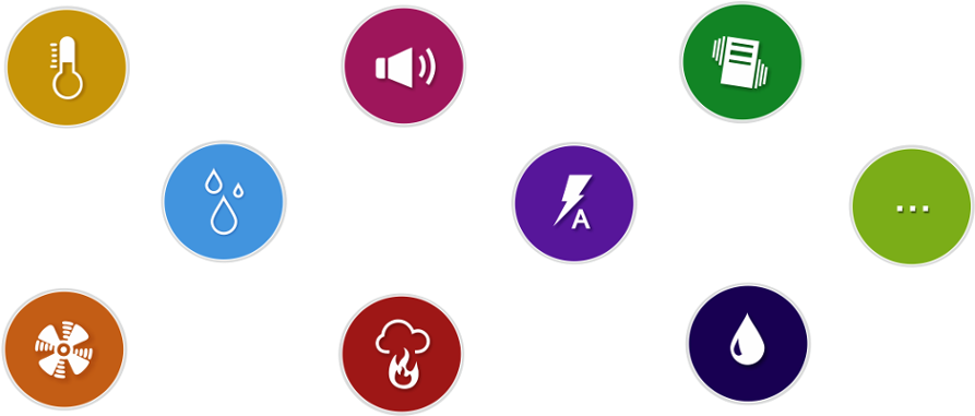 Sensors Icons - Circle Clipart (972x400), Png Download
