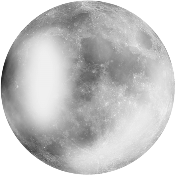 Moon Art Png - No Background Moon Png Clipart (700x700), Png Download