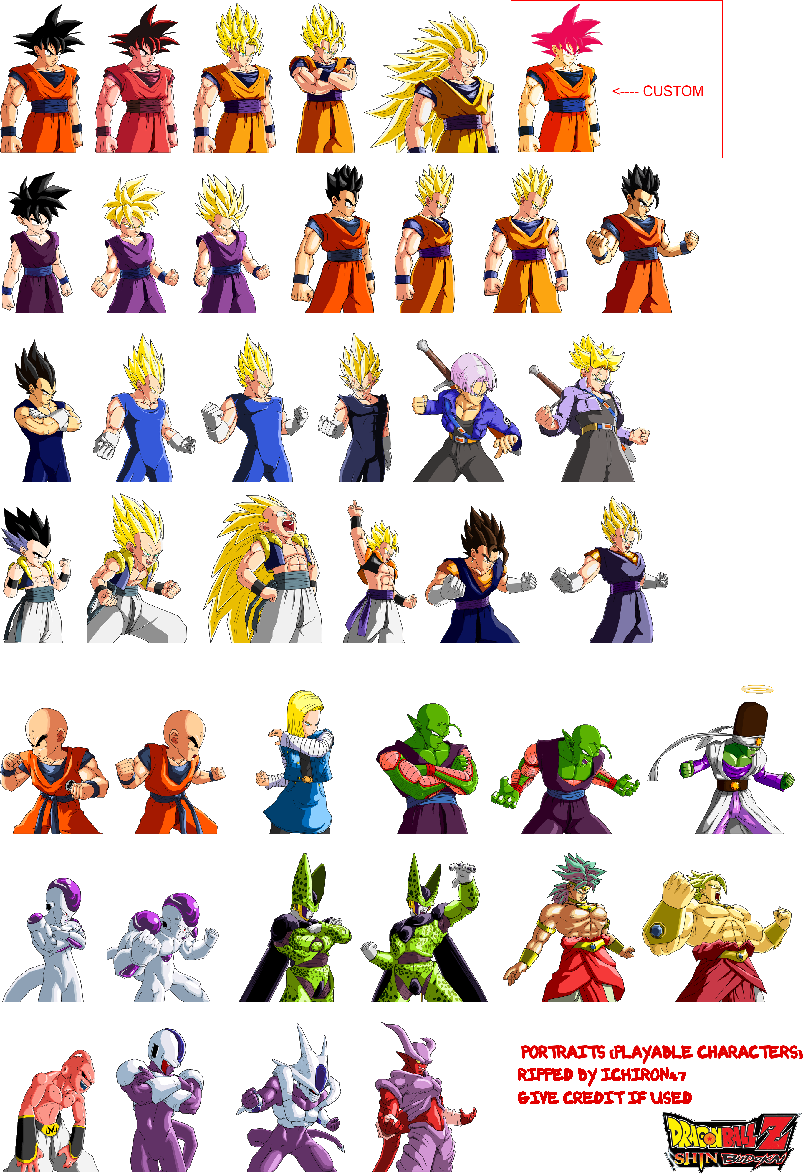 Dragon Ball Z Characters Sprites Pictures To Pin On - Cartoon Clipart (2727x3985), Png Download