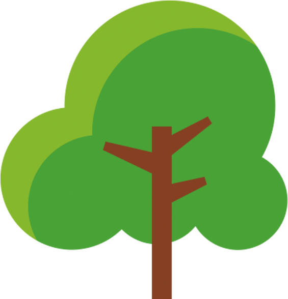 Cartoon Lush Trees - Sign Clipart (565x588), Png Download