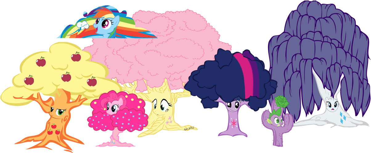My Little Pony Tree , Png Download - Pinkie Pie Mlp Breast Expansion Clipart (1204x498), Png Download