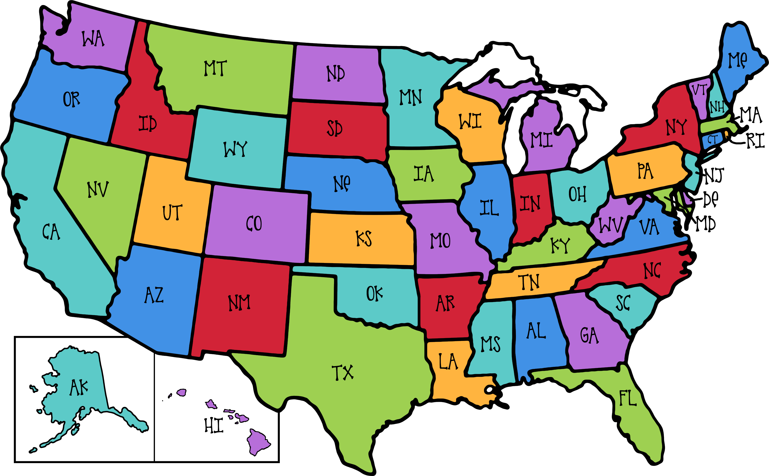 Thank You For Participating In The Read Across The - Republican Democrat Map With Swing States Clipart (3221x1995), Png Download