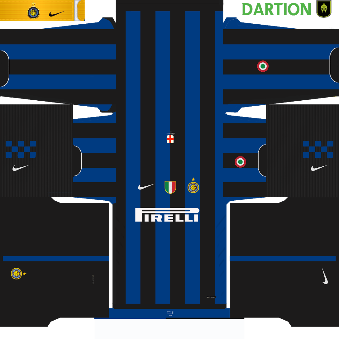 Inter Milan 2006 Kit Pack Thanks To @dart10n @pesuniverse - Inter 2018 Pes Kit Clipart (1088x1088), Png Download