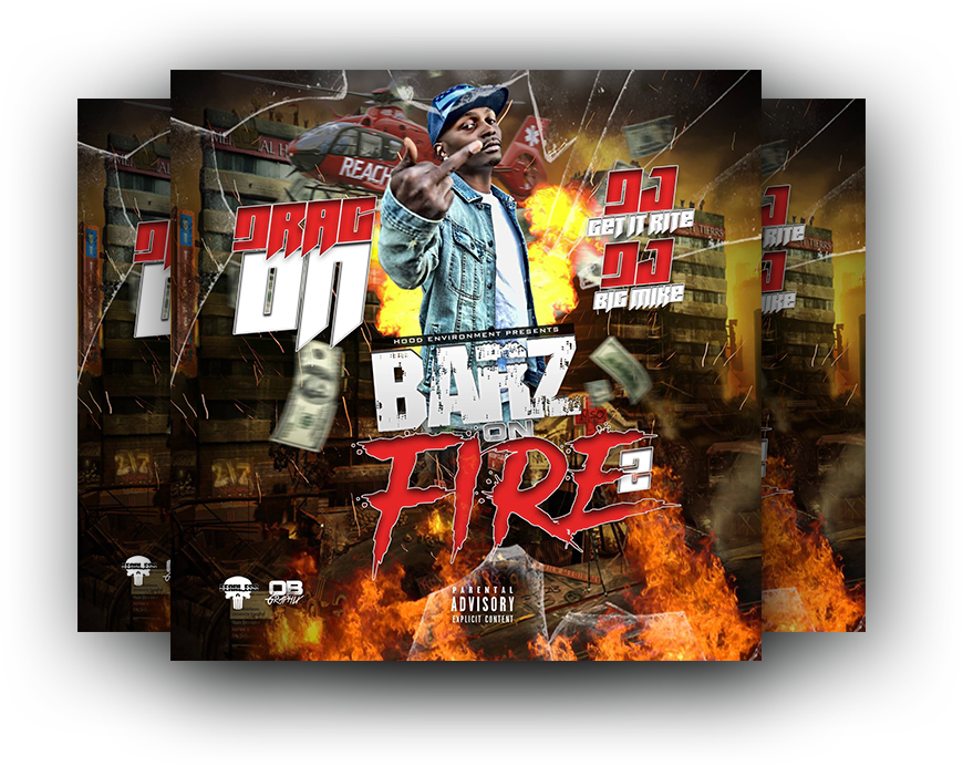 “barz On Fire 2” - Poster Clipart (870x692), Png Download