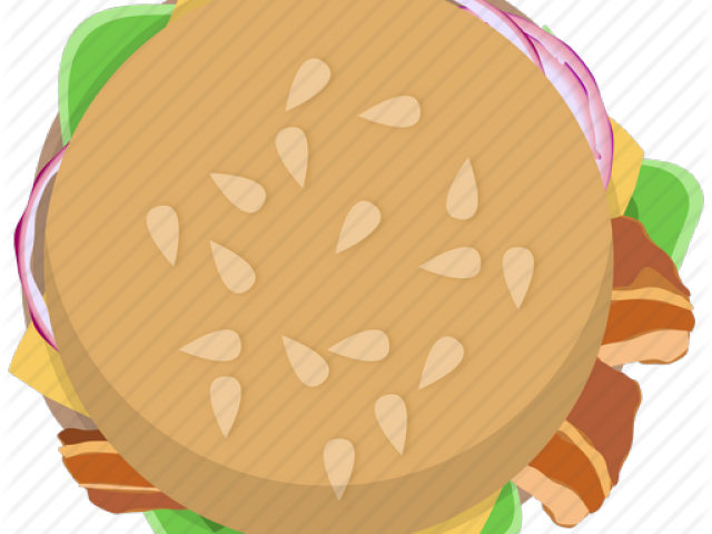 Junk Food Clipart Bacon Cheeseburger - Illustration - Png Download (640x480), Png Download