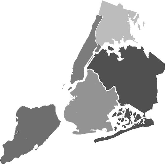Boroughs - 2013 Nyc Mayoral Election Clipart (558x553), Png Download