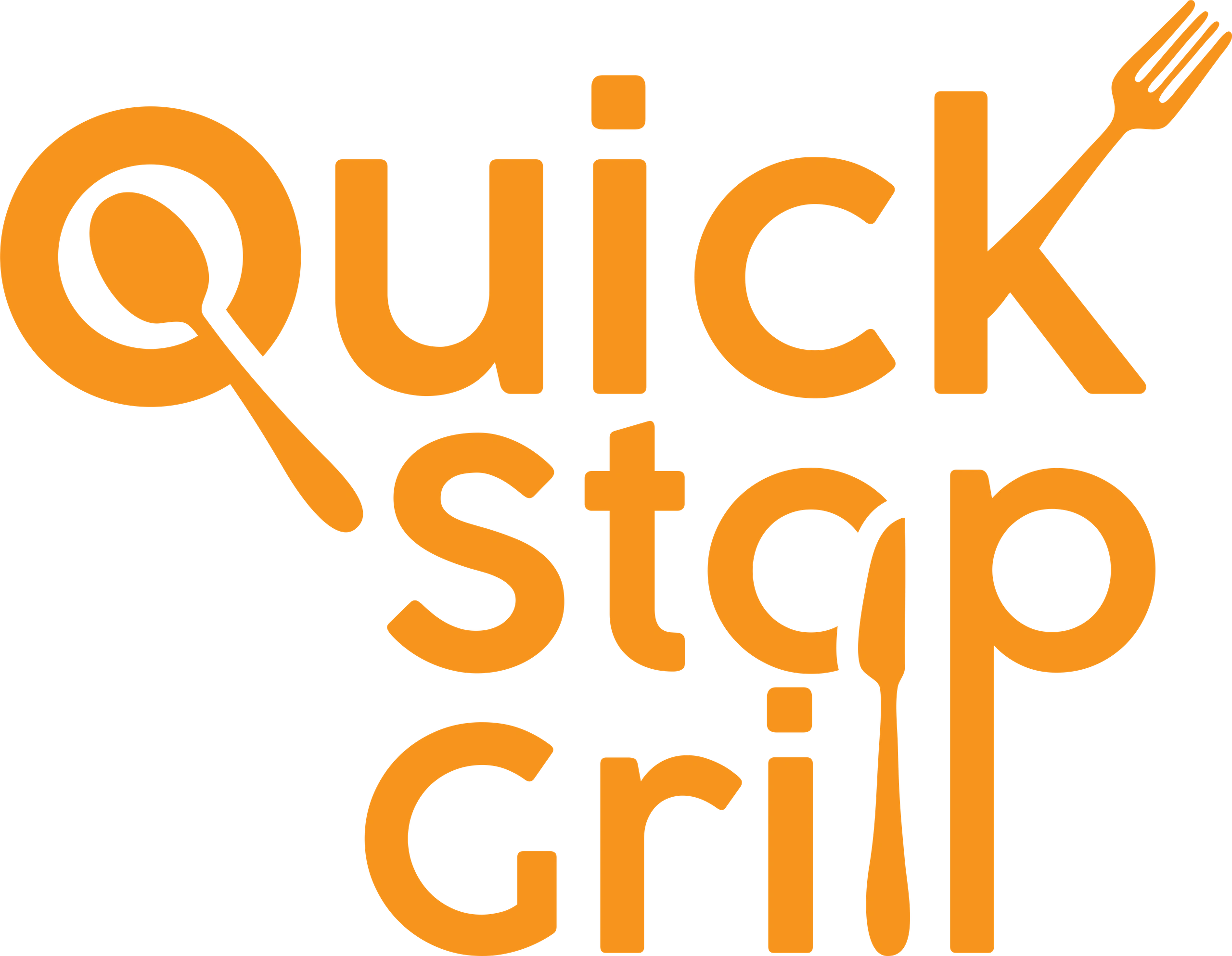 Quick Stop Grill Food Truck Mediterranean Street Food - Graphic Design Clipart (2560x1987), Png Download