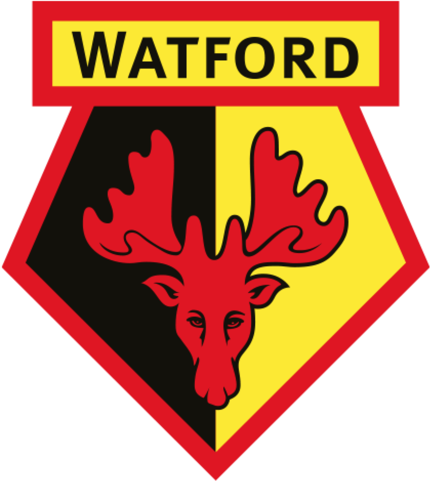 Watford Fc Logo Png Pluspng - Watford Football Club Logo Clipart (2400x1260), Png Download