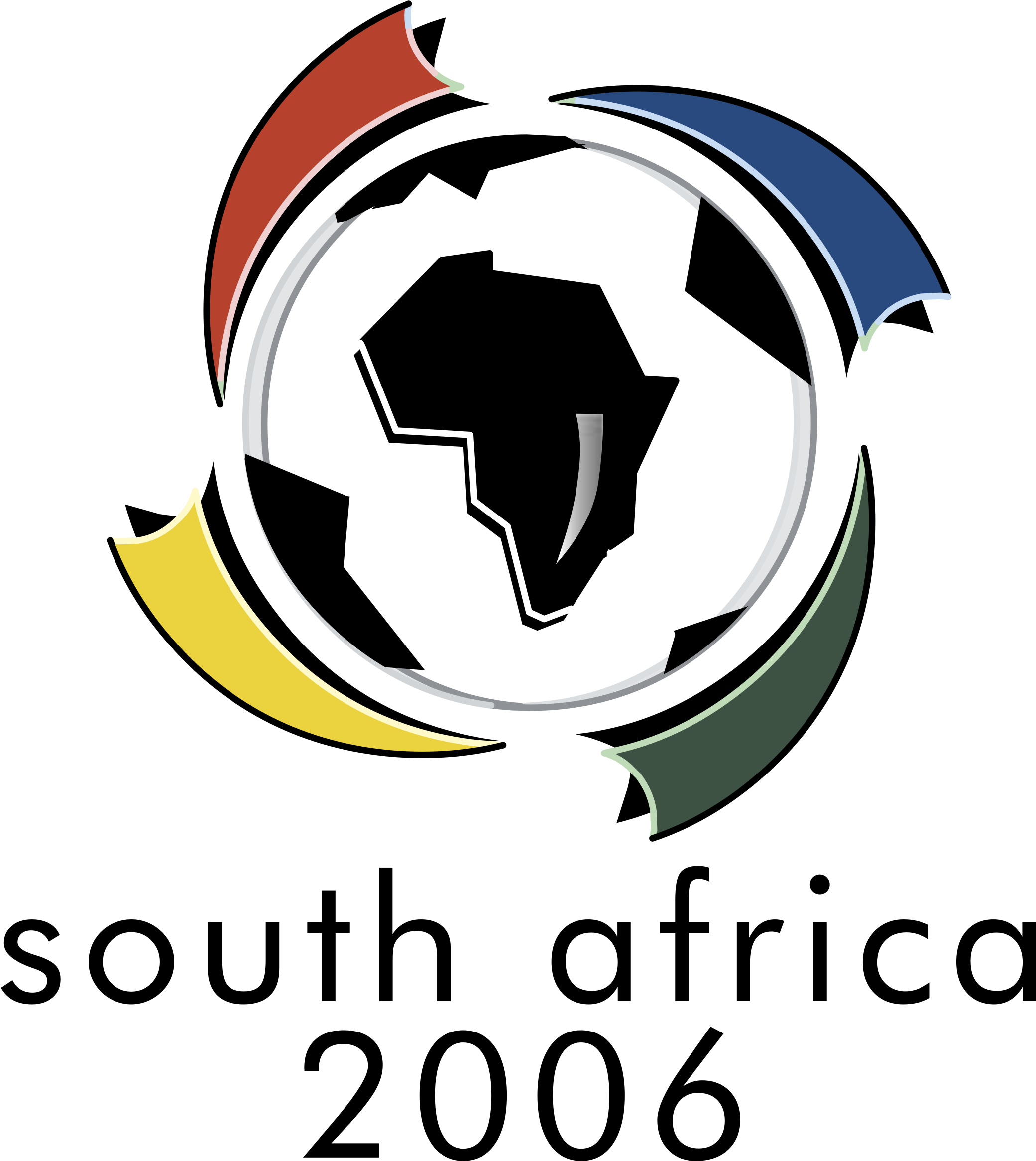 South Africa 2006 Logo Png Transparent - 2006 Fifa World Cup Clipart (2400x2400), Png Download