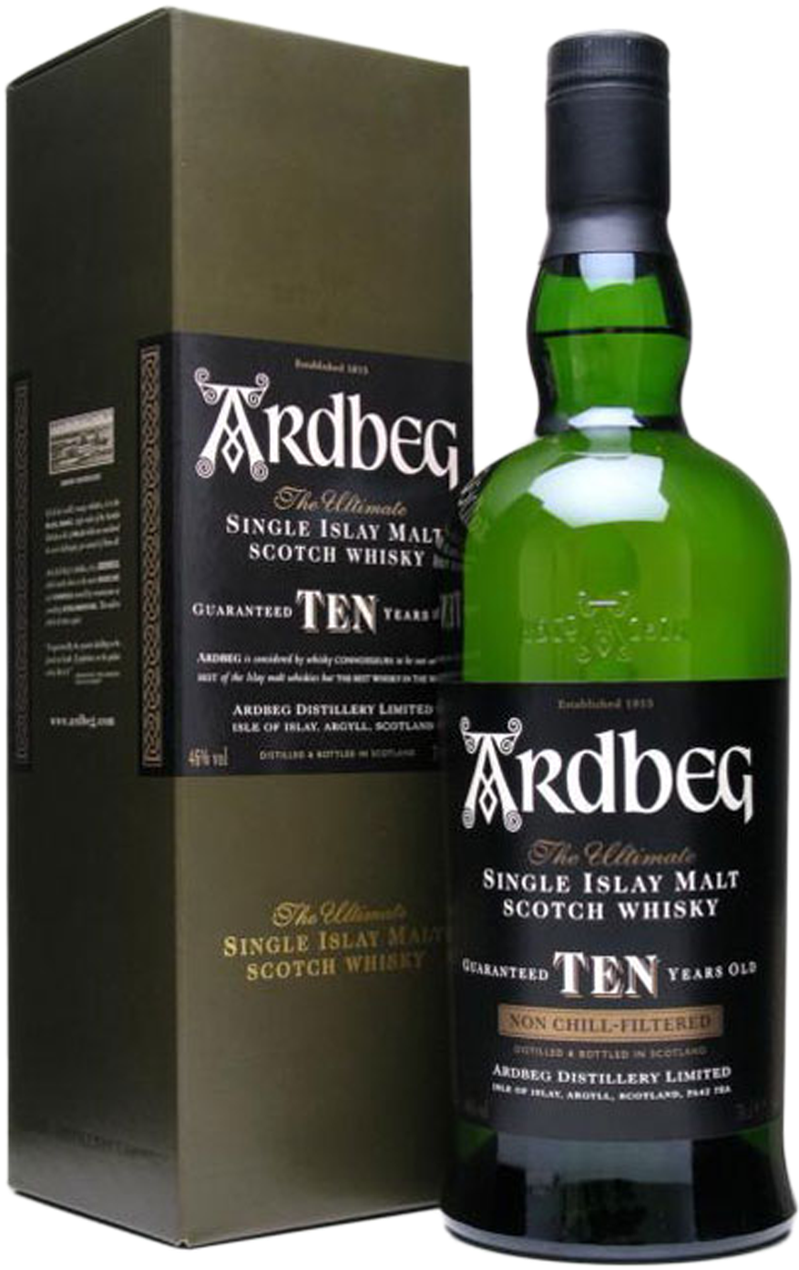 Ardbeg 10yo Whisky 1 Ltr - Ardbeg 100cl Clipart (1143x1600), Png Download