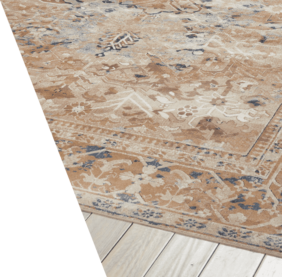 A Seafoam Green And Pale Blue Vintage Rug - Floor Clipart (939x922), Png Download
