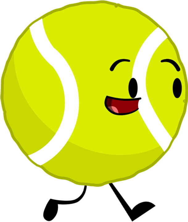 Tennis Ball Pose - Bfdi Tennis Ball Clipart (609x717), Png Download