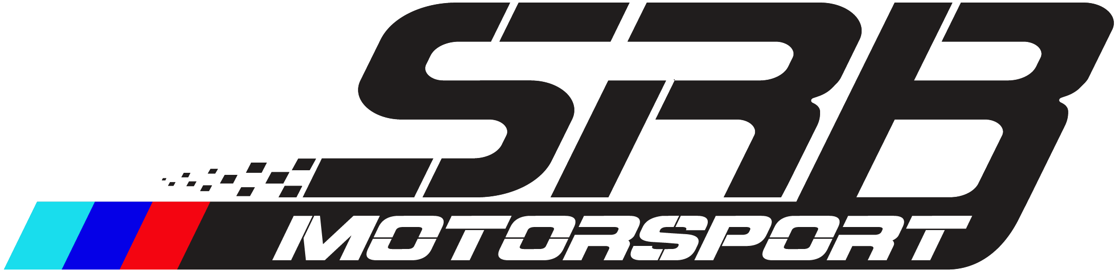 Cropped Srb Motorsport White Border - Black-and-white Clipart (2175x544), Png Download