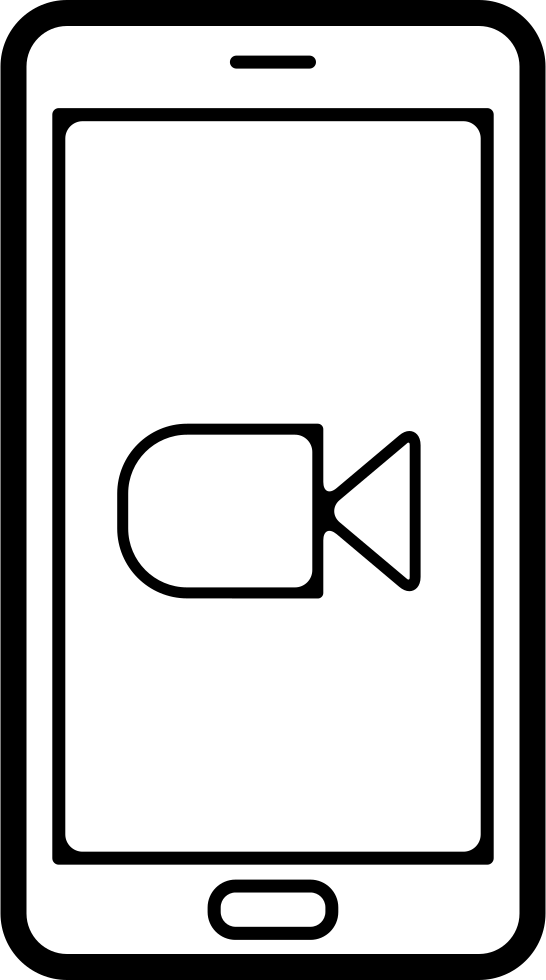 Video Play Button On Phone Screen Comments - Mobile Phone Clipart (546x980), Png Download