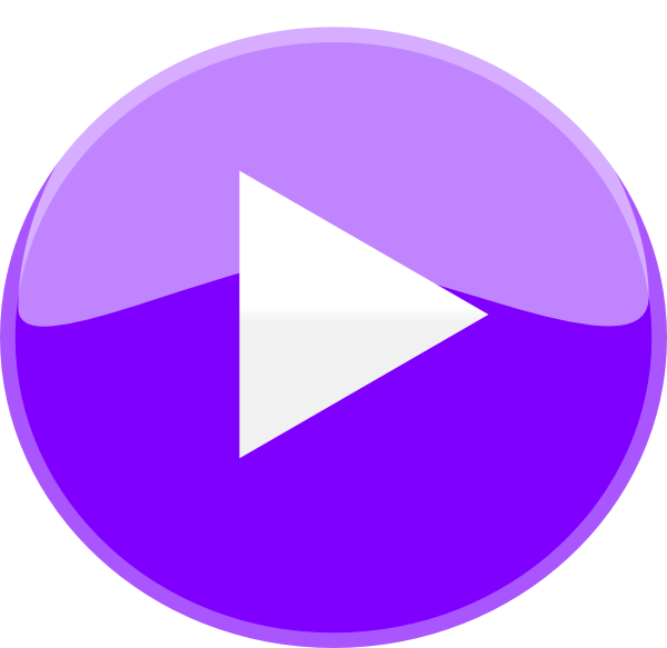 Purple Play Button Png Clipart (600x583), Png Download