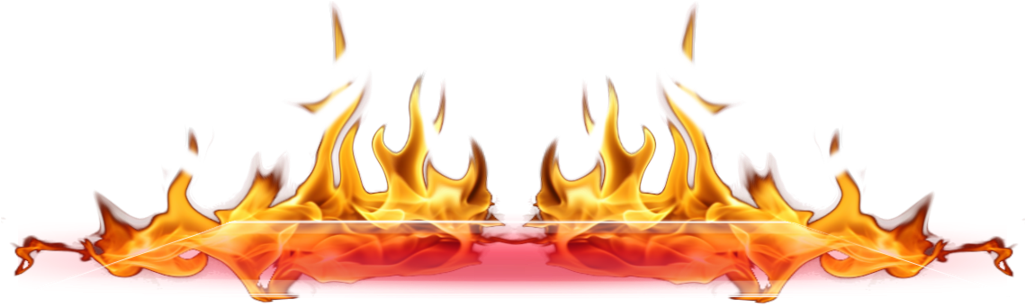 Flama De Fuego Png Clipart (1024x496), Png Download