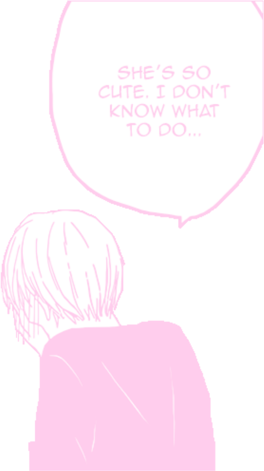Cute Anime Boy Pink Blush Kawaii Pastel - Illustration Clipart (1024x1024), Png Download