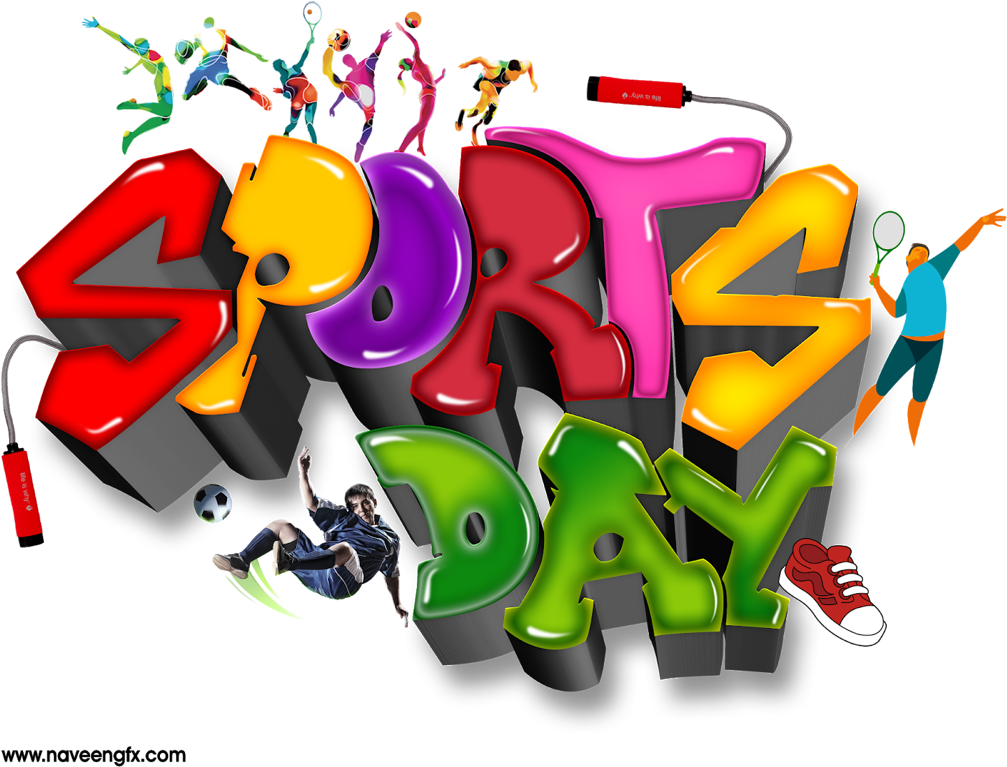Sports Png - Sport Day Logo Vector Clipart (1600x1348), Png Download