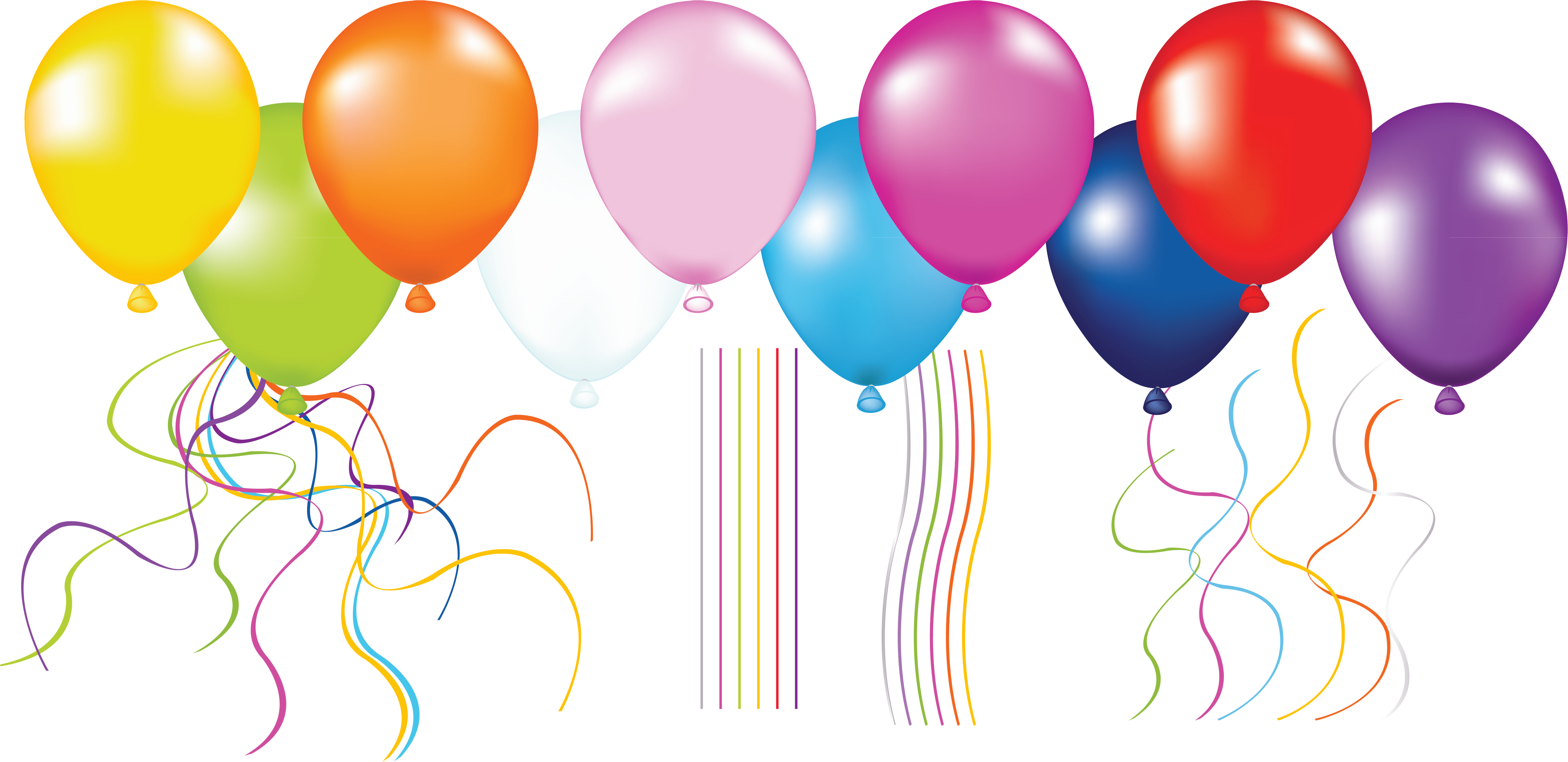 Large Balloons Transparent Clipartu200b Gallery Yopriceville - Png Download (5486x2667), Png Download