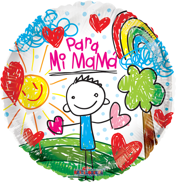 Globo Para Mi Mamá - Mother Clipart (600x600), Png Download