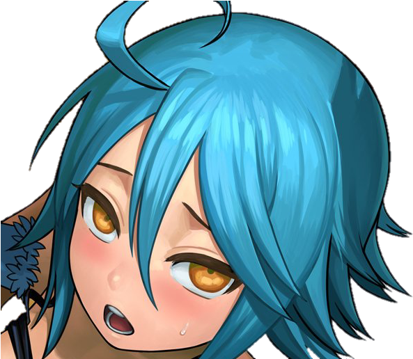 Anime Animegirl Anime Girl Blush Blushing Kawaii Cute - Cartoon Clipart (609x515), Png Download