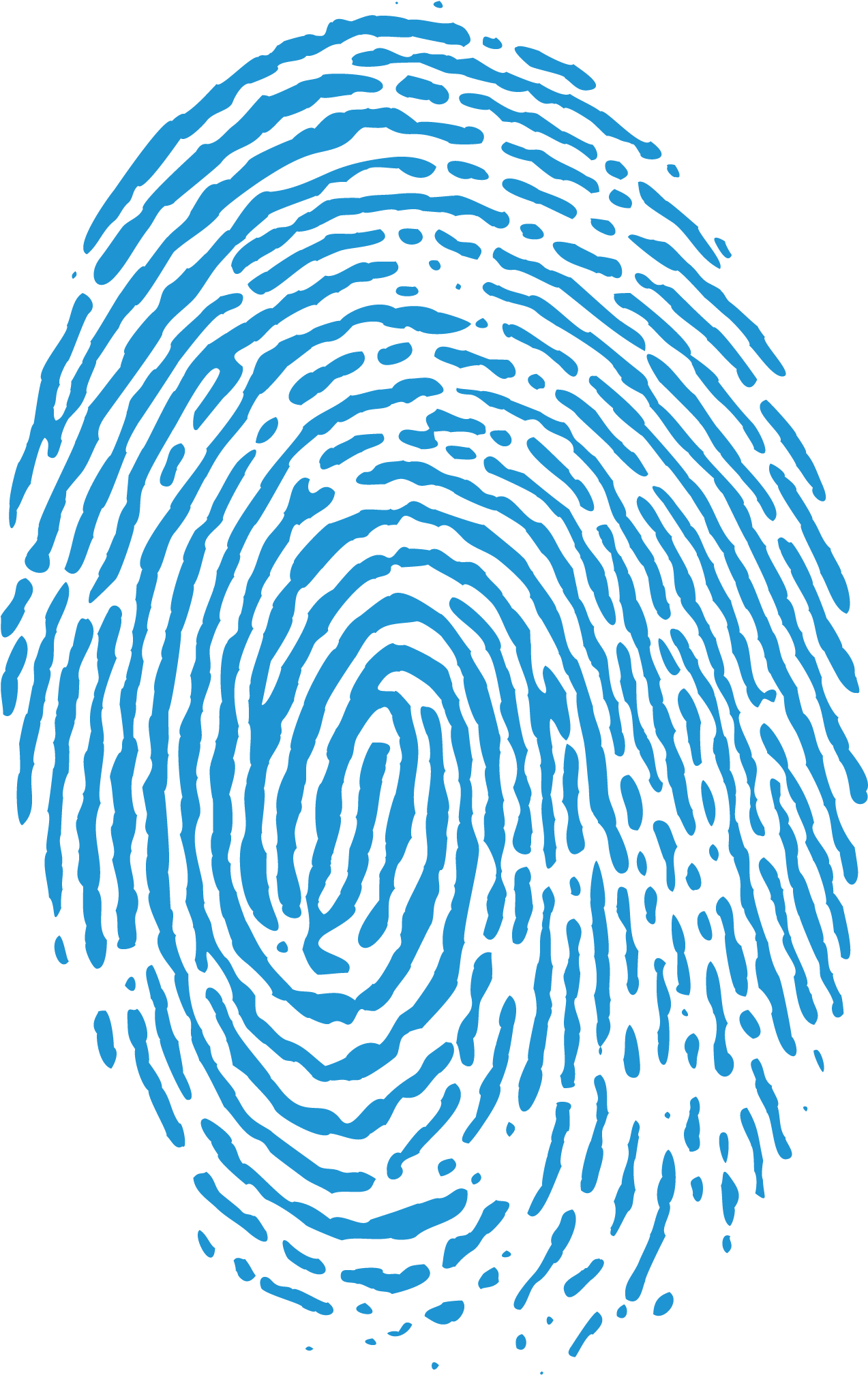 Transparent Background Blue Fingerprint Clipart (2133x2133), Png Download