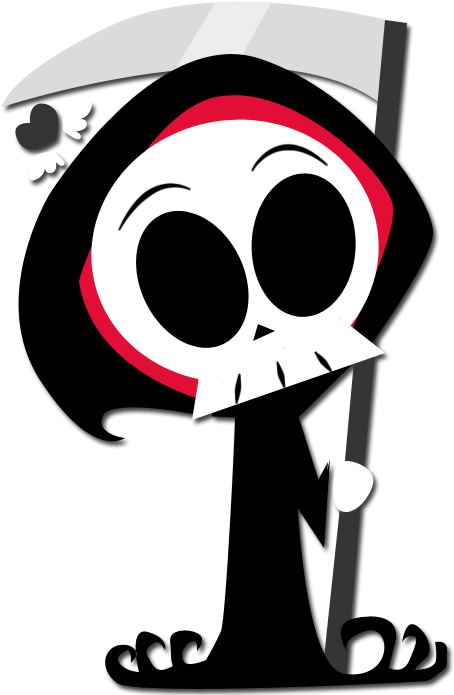 460 X 700 6 - Cute Grim Reaper Cartoon Clipart (460x700), Png Download