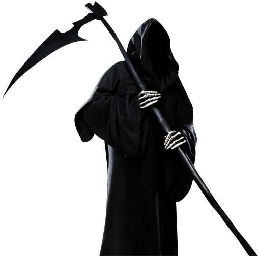 Grim Reaper Transparent Background - Death Design Product Clipart (962x650), Png Download