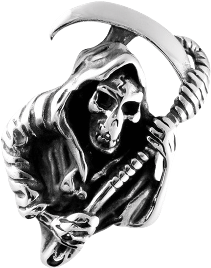 Grim Death Skull Transparent Clipart (555x555), Png Download