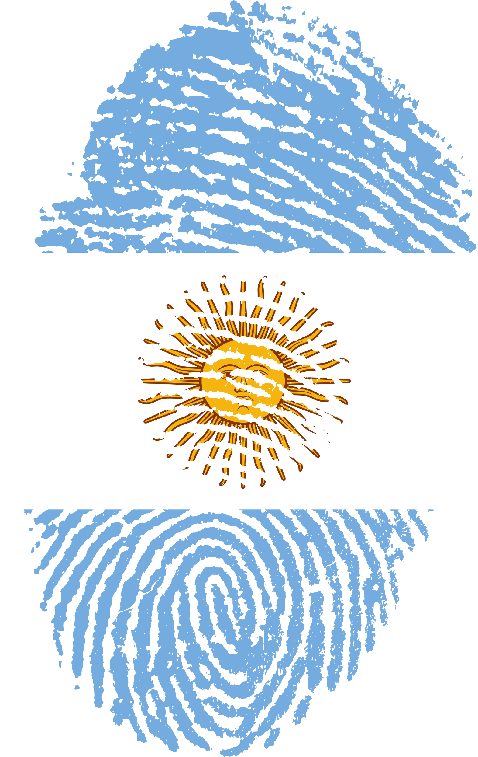 Argentina Flag Fingerprint Country 653062 - Transparent Indian Flag Hd Png Clipart (1573x2488), Png Download