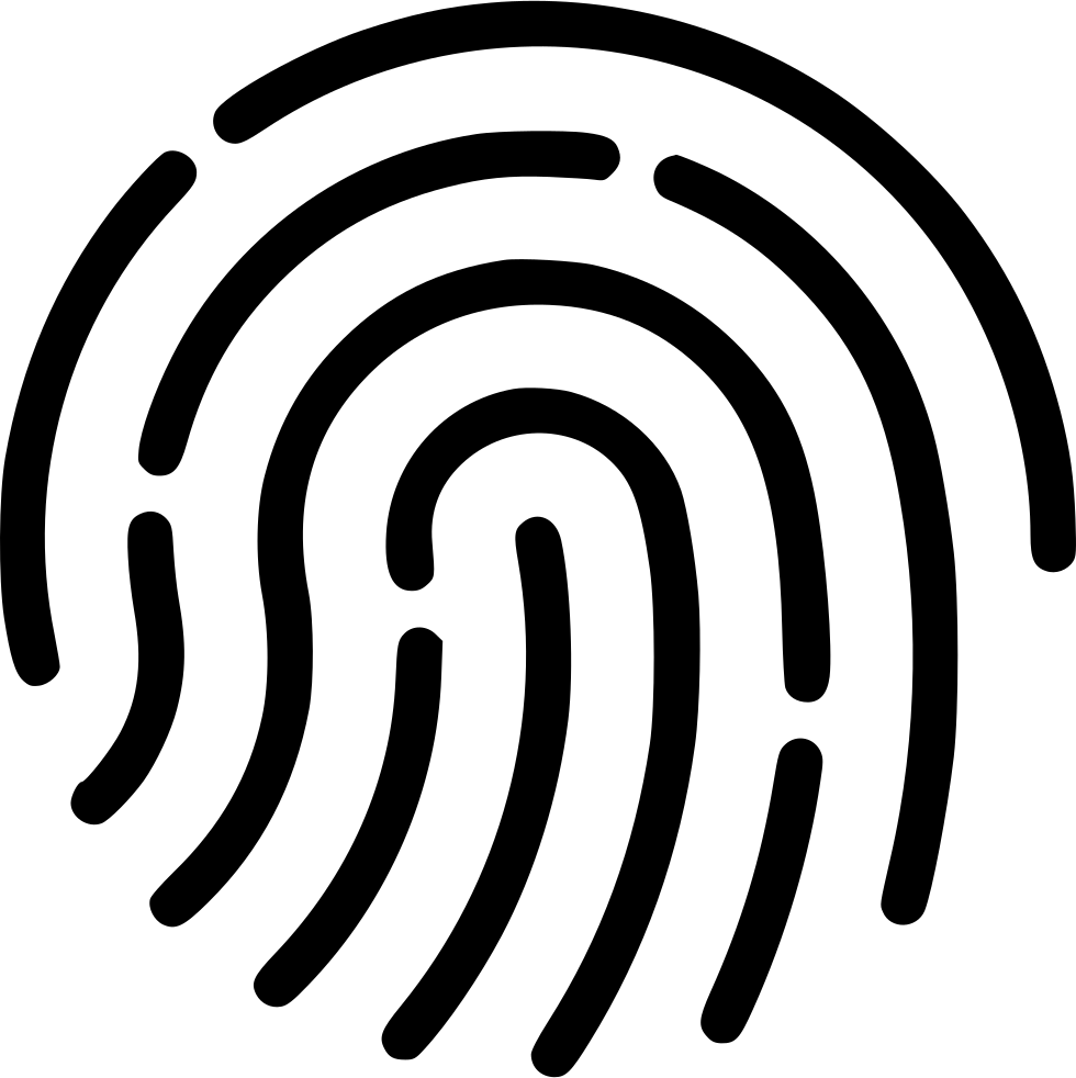 Touch Id Icon Svg Clipart (980x982), Png Download