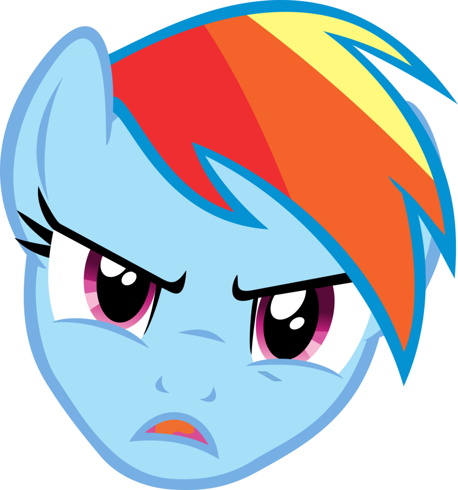 Image Stock Anger Clipart Angry Patient - Tmnt Rainbow Dash - Png Download (900x962), Png Download