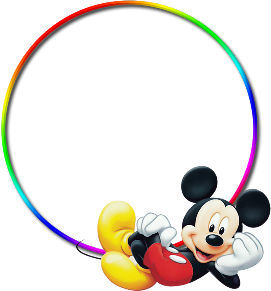 Moldura Do Mickey Png - Mickey Mouse Frame Png Clipart (1600x1051), Png Download