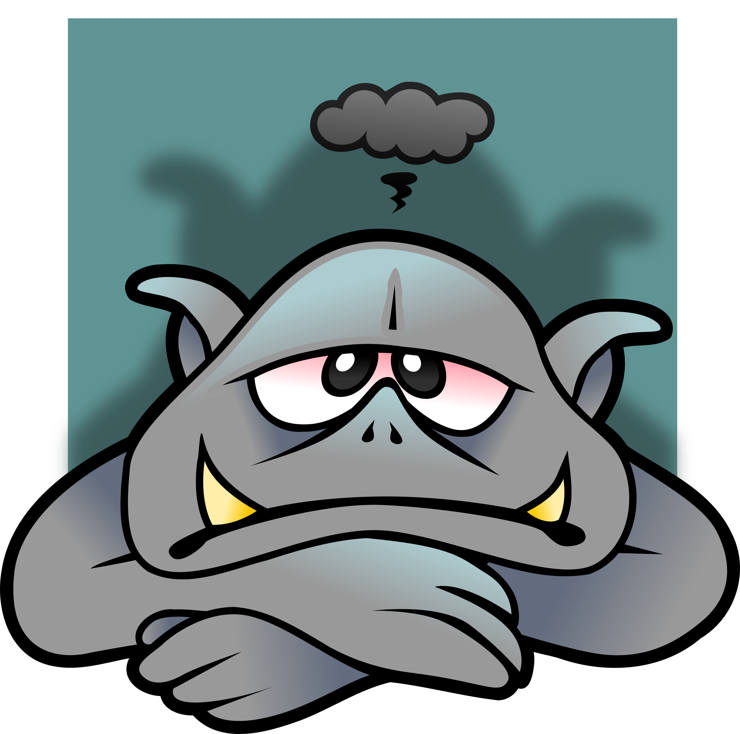 This Free Icons Png Design Of Depressed Troll Avatar Clipart (2419x2400), Png Download