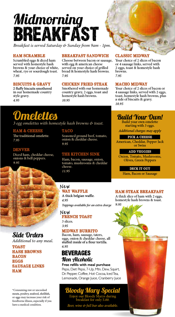 Weekend Breakfast Menu - Menu Breakfast Clipart (586x1075), Png Download