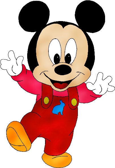 Baby Mickey - Mickey Mouse Baby Red Clipart (600x600), Png Download
