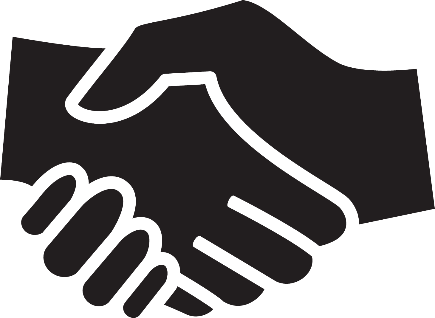 Handshake Sign Clipart (1459x1067), Png Download