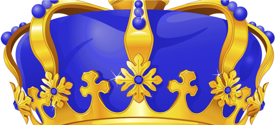 Royal Blue And Gold Crown Png , Png Download Clipart (1125x511), Png Download