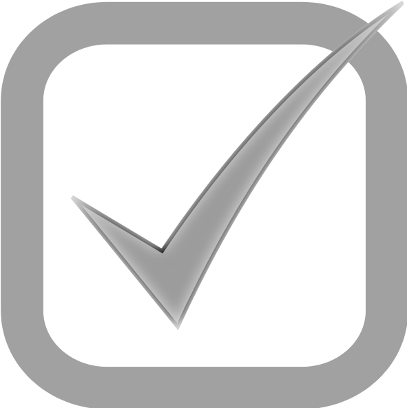 Checkbox Checked Disabled Png Images 600 X - Grey Tick In Box Clipart (591x593), Png Download
